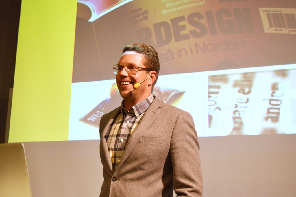 Andreas Carlsson, grafisk produktionsledare på SVT Design.