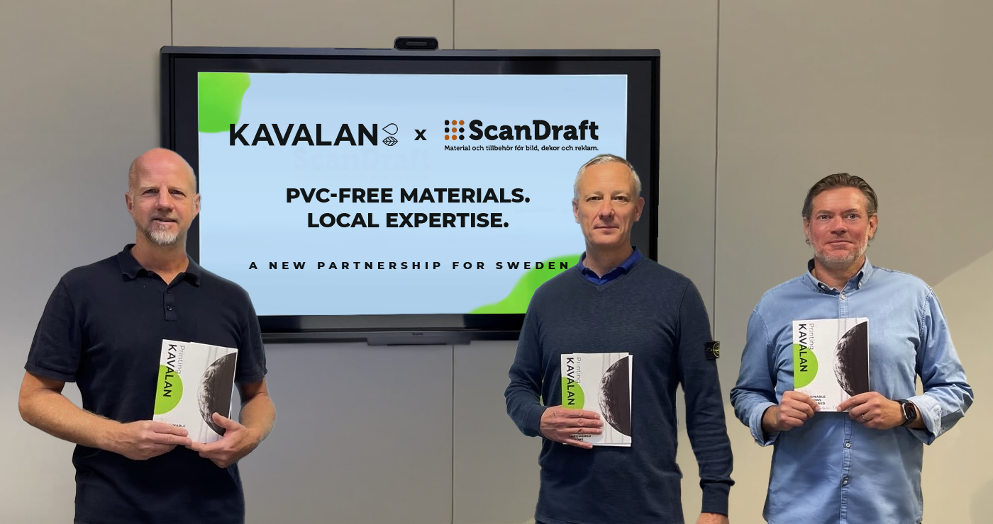 Mats Bengtsson, Purchase Manager, Scandraft; Rob Karpenko, Director of European Sales, KAVALAN; and Daniel Forsgren, Category Manager, Scandraft